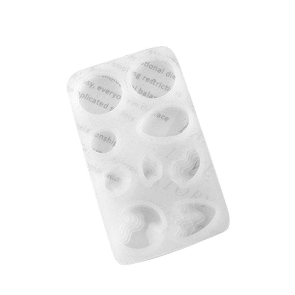 DIY Crystal Epoxy Silicone Beach Water Drop Mold Set - Island Pendant & Craft Molds for Jewelry Making, Resin Art, and Ocean-Themed Home Decor