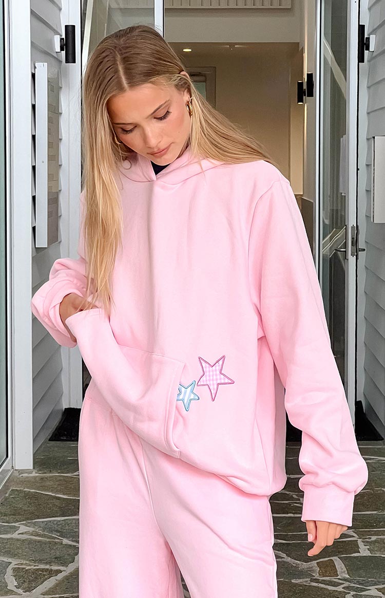 Beginning Pink Star Hoodie - Soft & Stylish Women's Pullover Sweatshirt for Casual Wear, Gym & Lounge