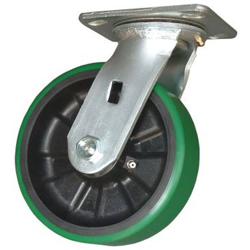 6 x 2 Polyon MaxRok Heavy Duty Swivel Caster Wheels - 1200 lbs Capacity - Industrial, Warehouse & Workshop Use