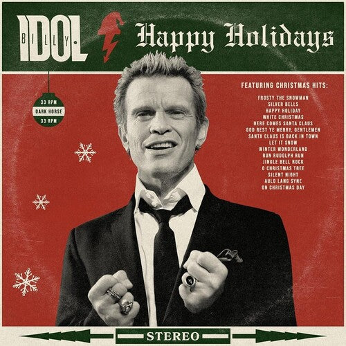 Billy Idol Happy Holidays Vinyl Record - Limited Edition Holiday Music for Christmas & Festive Celebrations