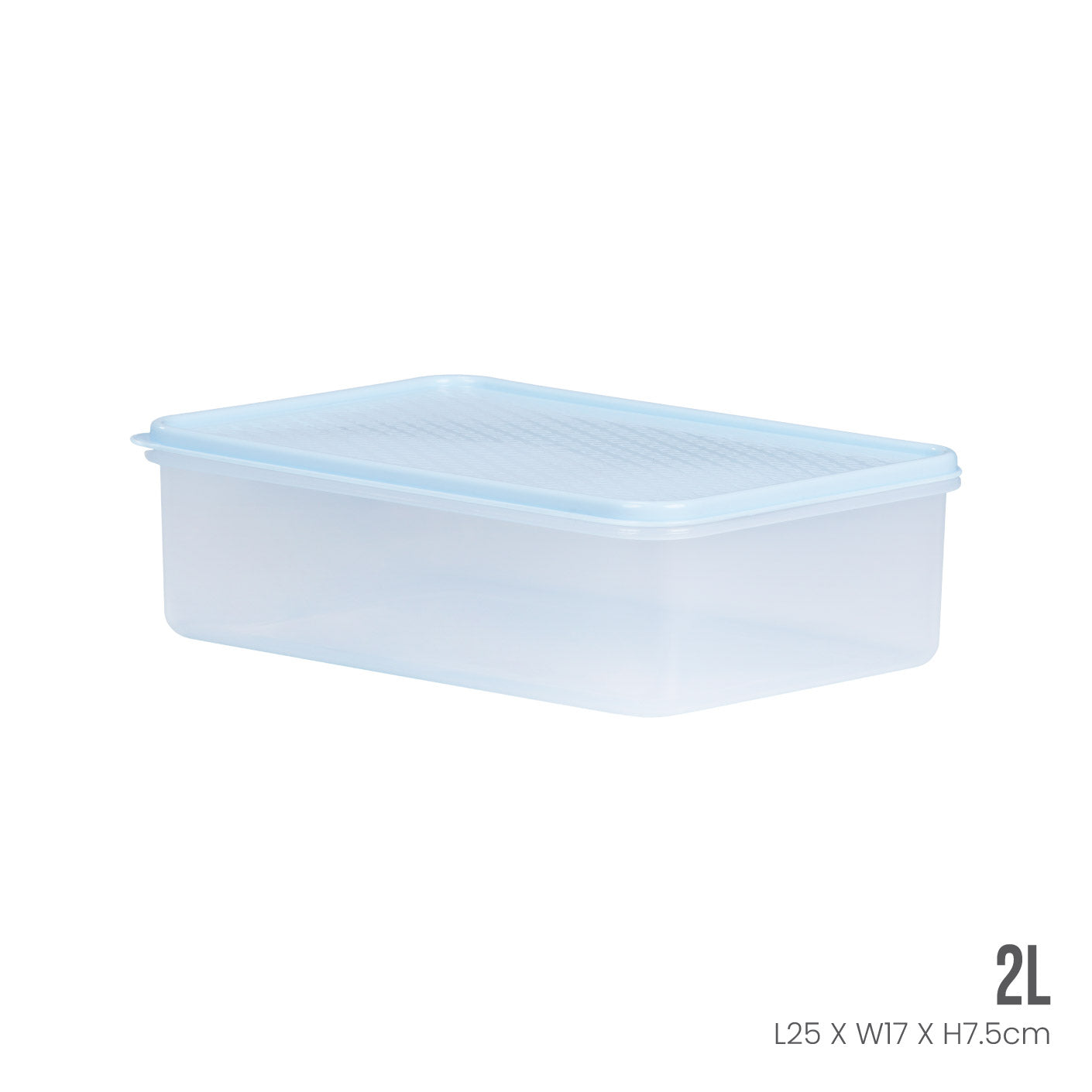 Fresh Produce Storage Box with Lid - Airtight Plastic Container for Fruits, Vegetables & Meal Prep (2821PE) - Ideal for Kitchen, Refrigerator & Pantry Organization