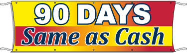 Giant Outdoor Banner - Waterproof & Durable for Long-Term Use - 90 Days Same As Cash Financing - Perfect for Events, Advertising & Business Promotions
