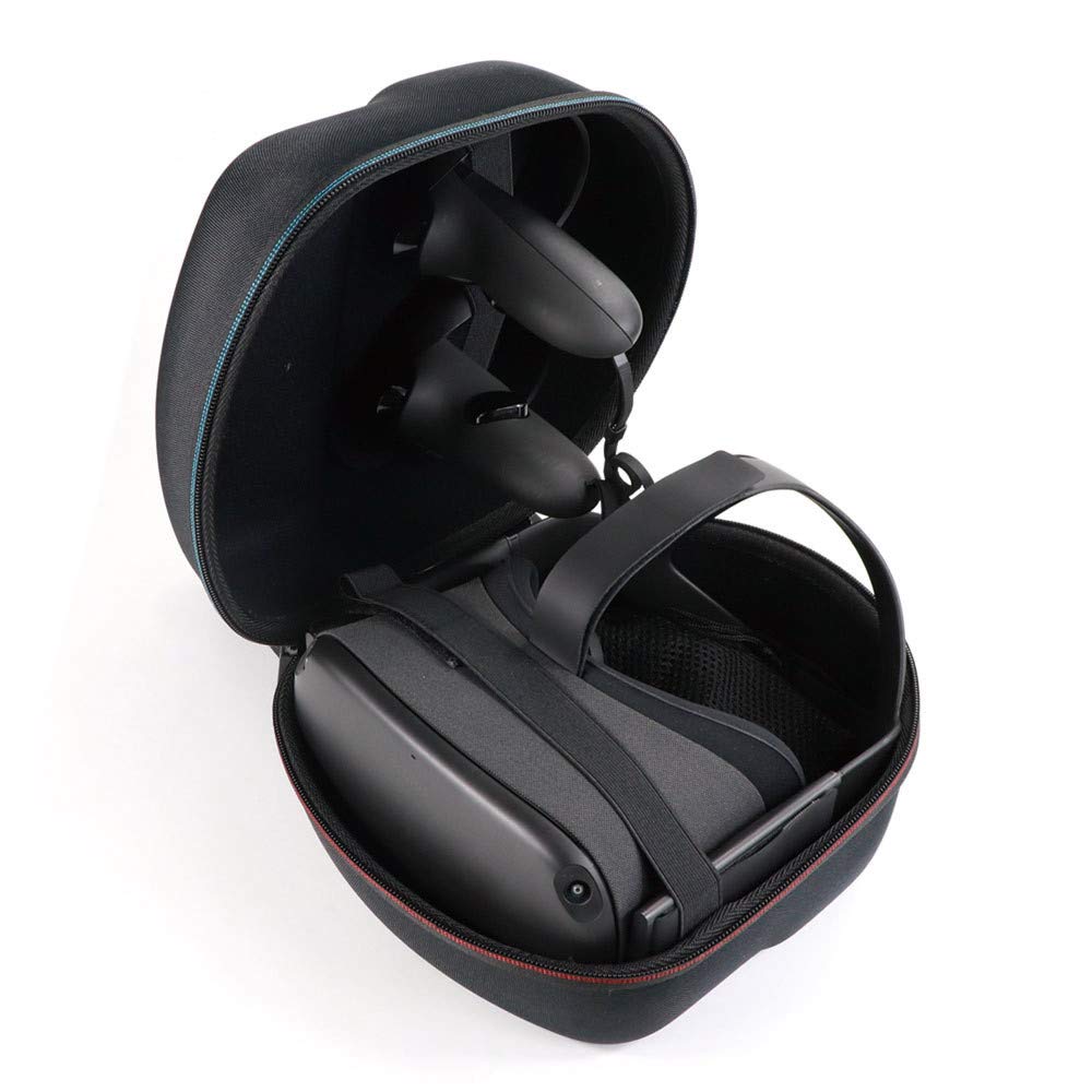Oculus Quest & Quest 2 VR Headset Protective Carrying Case - Durable Travel Storage Box for All-in-One VR Gaming System & Controllers (64GB/128GB, Black) | Perfect for Travel, Commuting & VR Gaming Storage