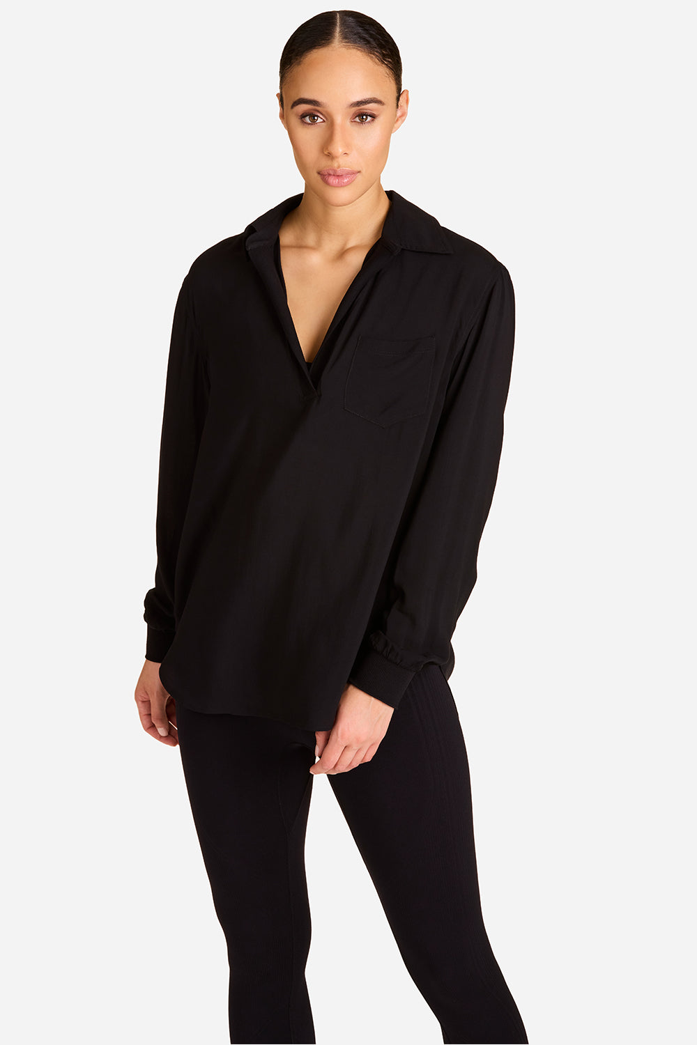 Diana Top Black - Women's Fashion Blouse for Casual Wear, Office & Night Out | Trendy & Comfortable