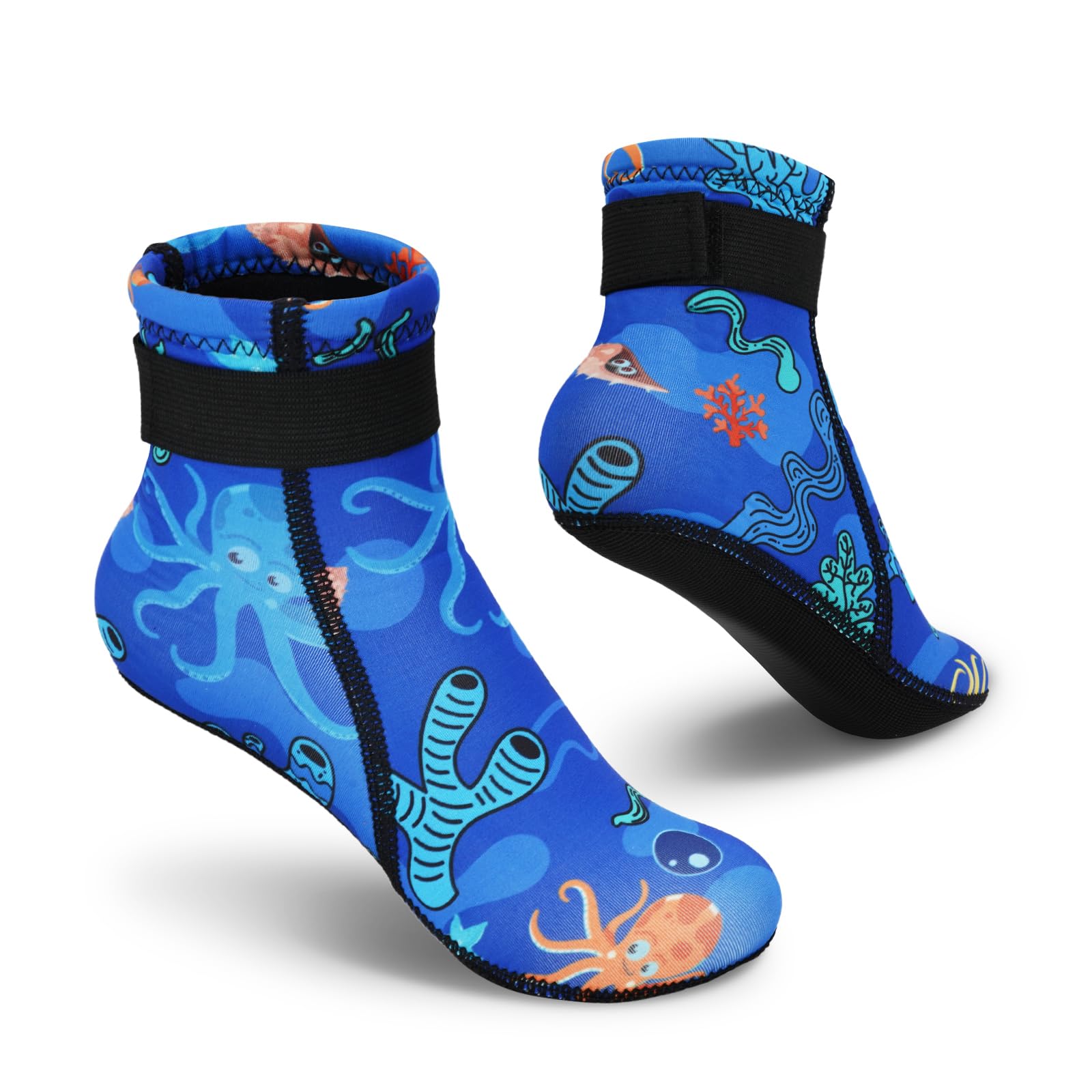3mm Neoprene Water Socks for Kids - Warm Anti-Slip Wetsuit Socks for Swimming, Surfing & Water Sports - Perfect for Beach, Pool & Outdoor Activities