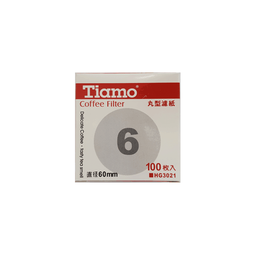 Premium Tiamo Drip Paper Coffee Filters 60mm - 100 Count, Unbleached Natural Brown for Pour Over, Chemex & Drip Coffee Makers - Eco-Friendly & Chemical-Free Brewing