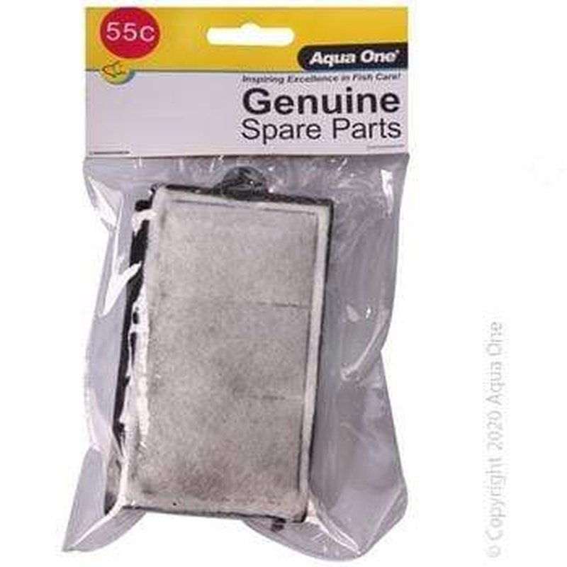Aqua One Carbon Cartridge 55c - Replacement Filter for AquaStart 320 & Clearview 280 Fish Tanks - Improves Water Clarity & Removes Impurities - Perfect for Freshwater Aquariums & Fish Tank Maintenance