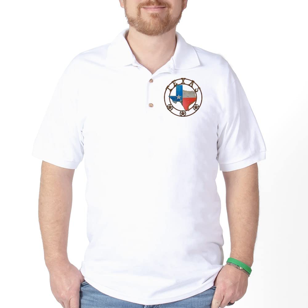 Texas Wrought Iron Golf Polo Shirt for Men - Perfect for Golf & Casual Wear