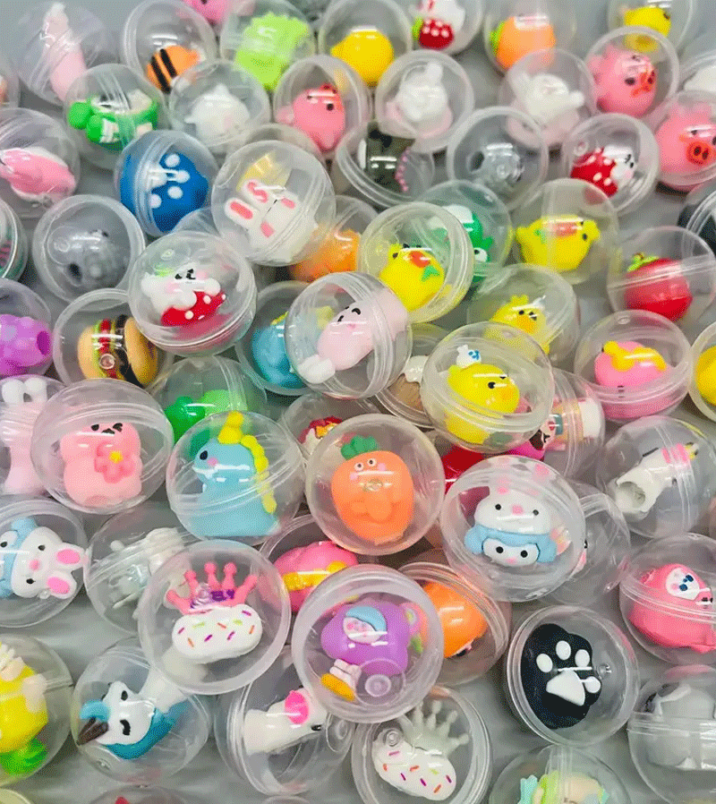 Fun Surprise Ball with Mini Toy & Pencil Topper - Perfect for Kids' Party Favors, Classroom Rewards & Birthday Goodie Bags
