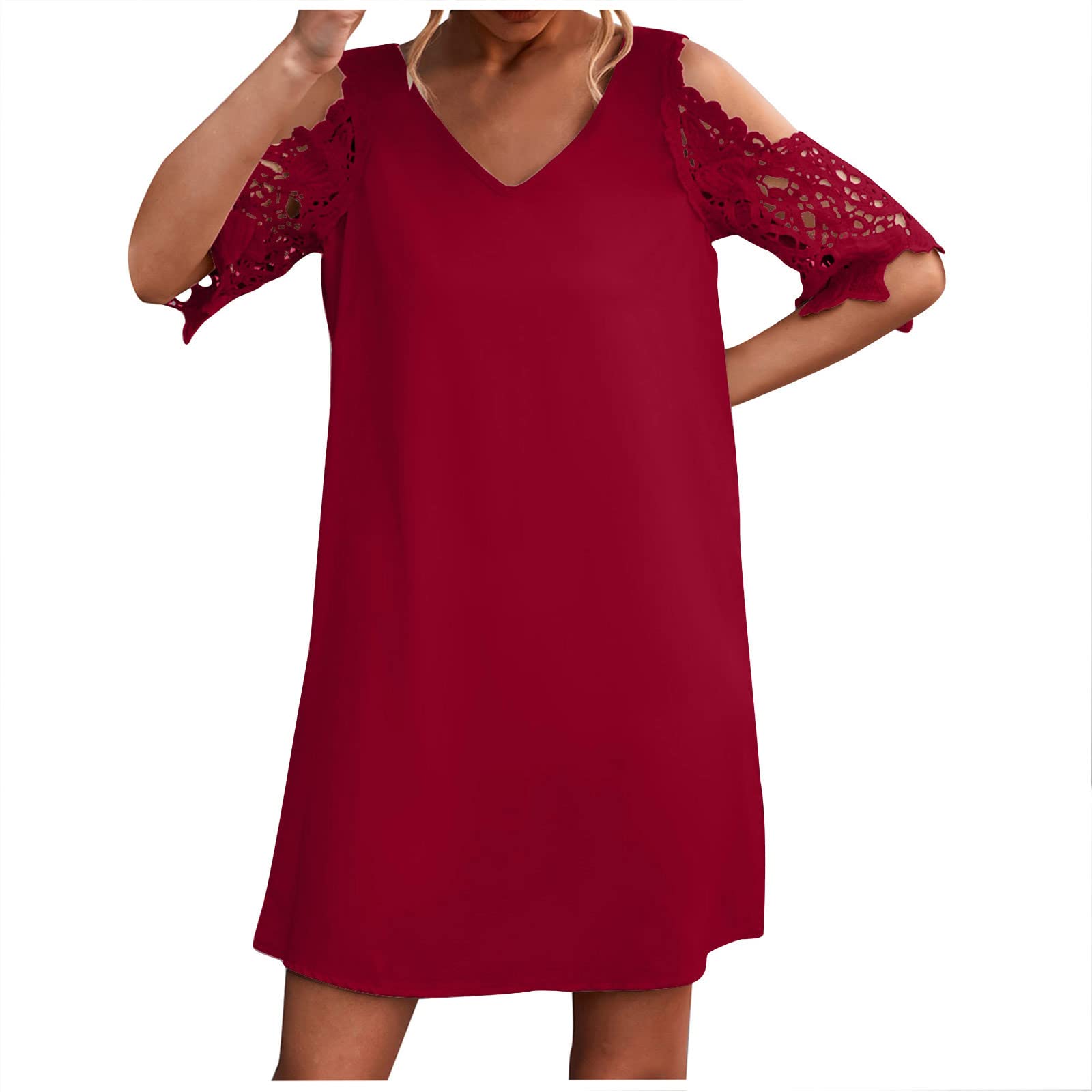 2022 Women's Summer Casual Dress - Solid Color Button Down Fashion Dress for Beach, Party & Everyday Wear