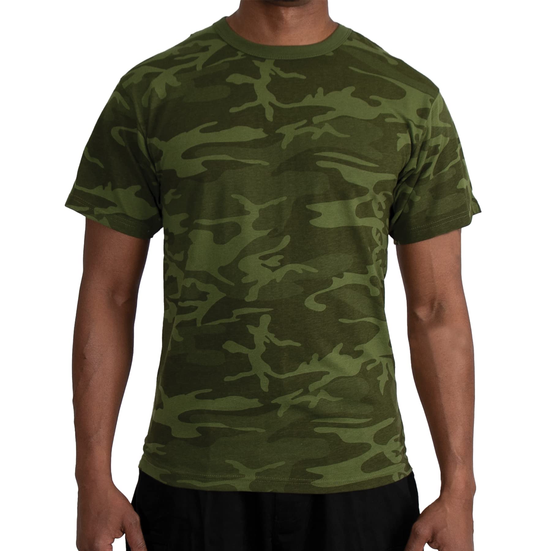 Rothco Camo T-Shirt for Men - Durable, Comfortable & Long-Lasting Military Style T-Shirt | Perfect for Hunting, Outdoor Adventures & Casual Wear