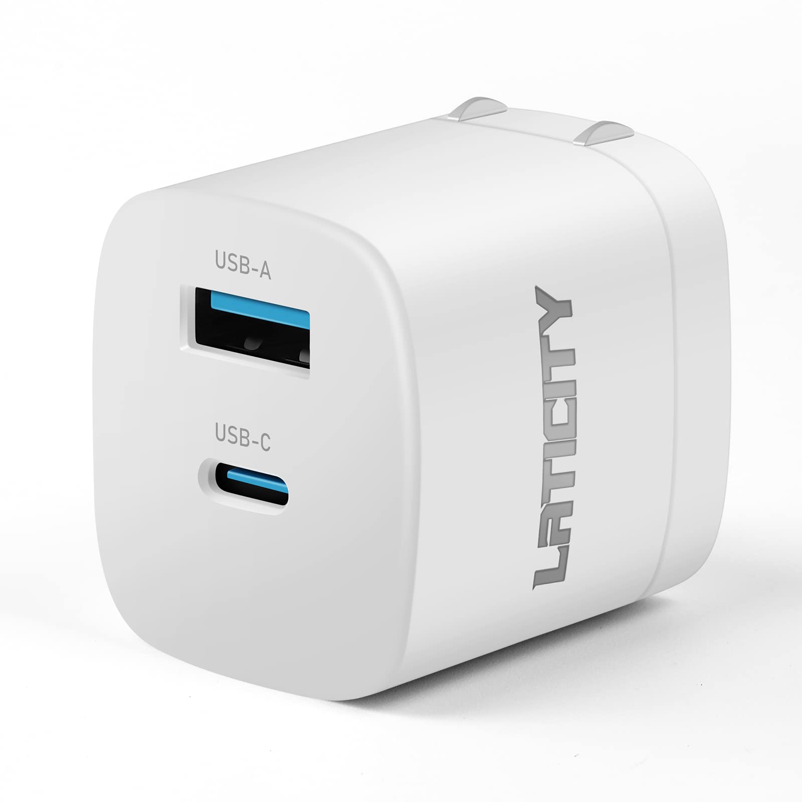 33W GaN II Fast Charger Block - Dual Port USB C & USB A Wall Charger with Foldable Plug - Compatible with iPhone 14/13/12/11 Series, iPad Pro - Perfect for Travel, Home & Office Use