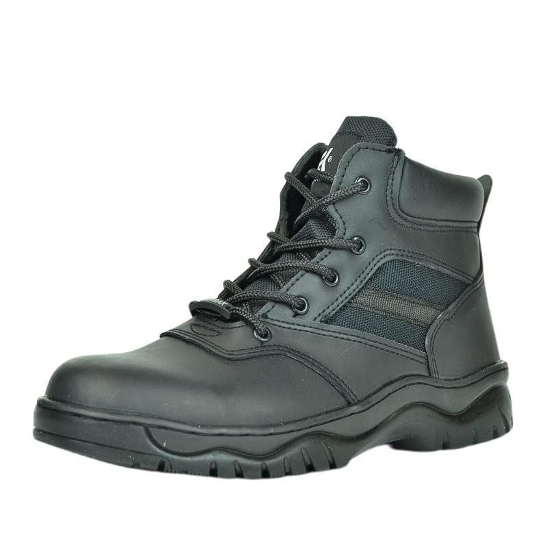 EURBAK Men's Black Tactical Military Boots - Waterproof Combat Boots for Hiking, Work & Outdoor Activities