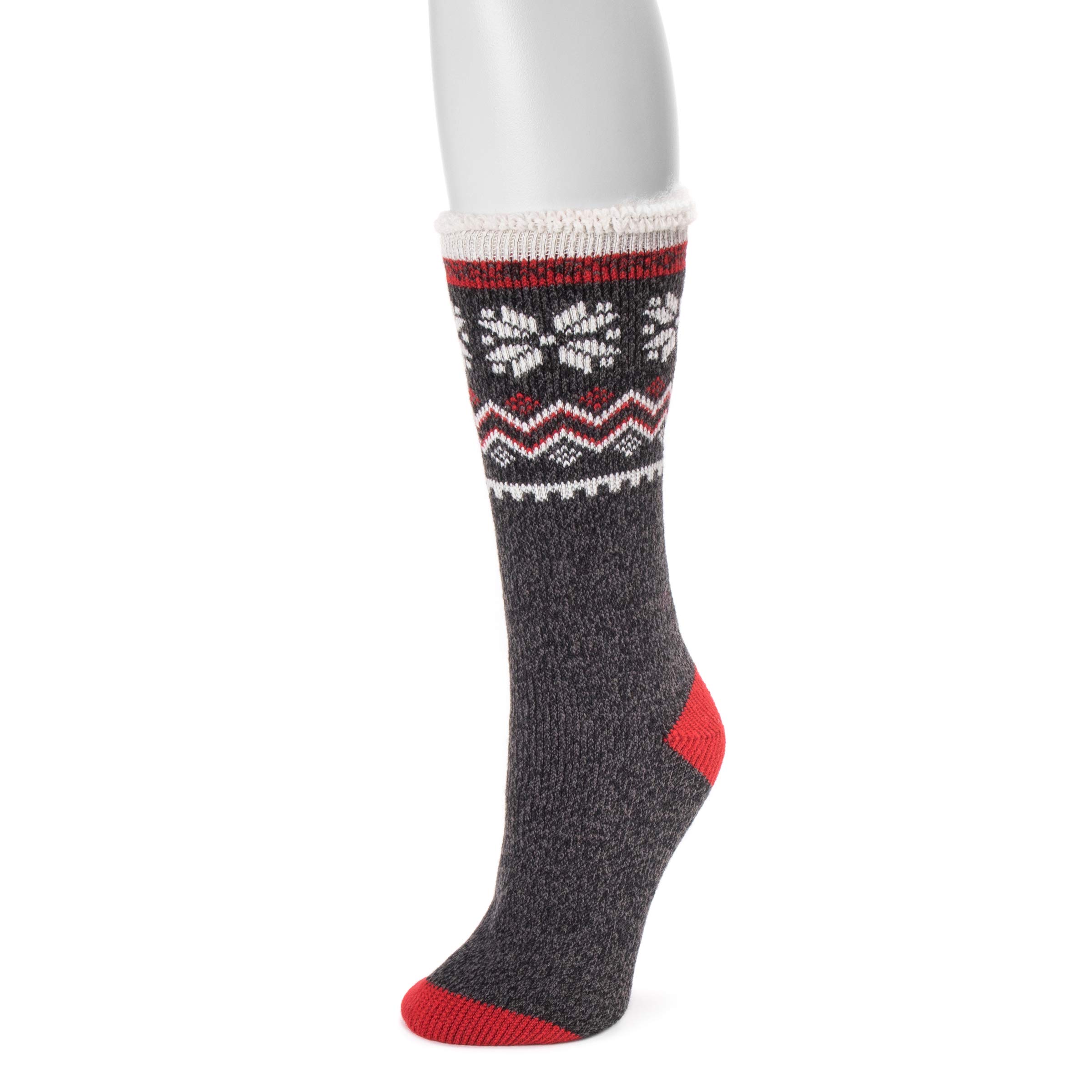 MUK LUKS Women's Thermal Socks - Heat Retaining Winter Socks for Cold Weather, Hiking, Snow Boots & Indoor Comfort