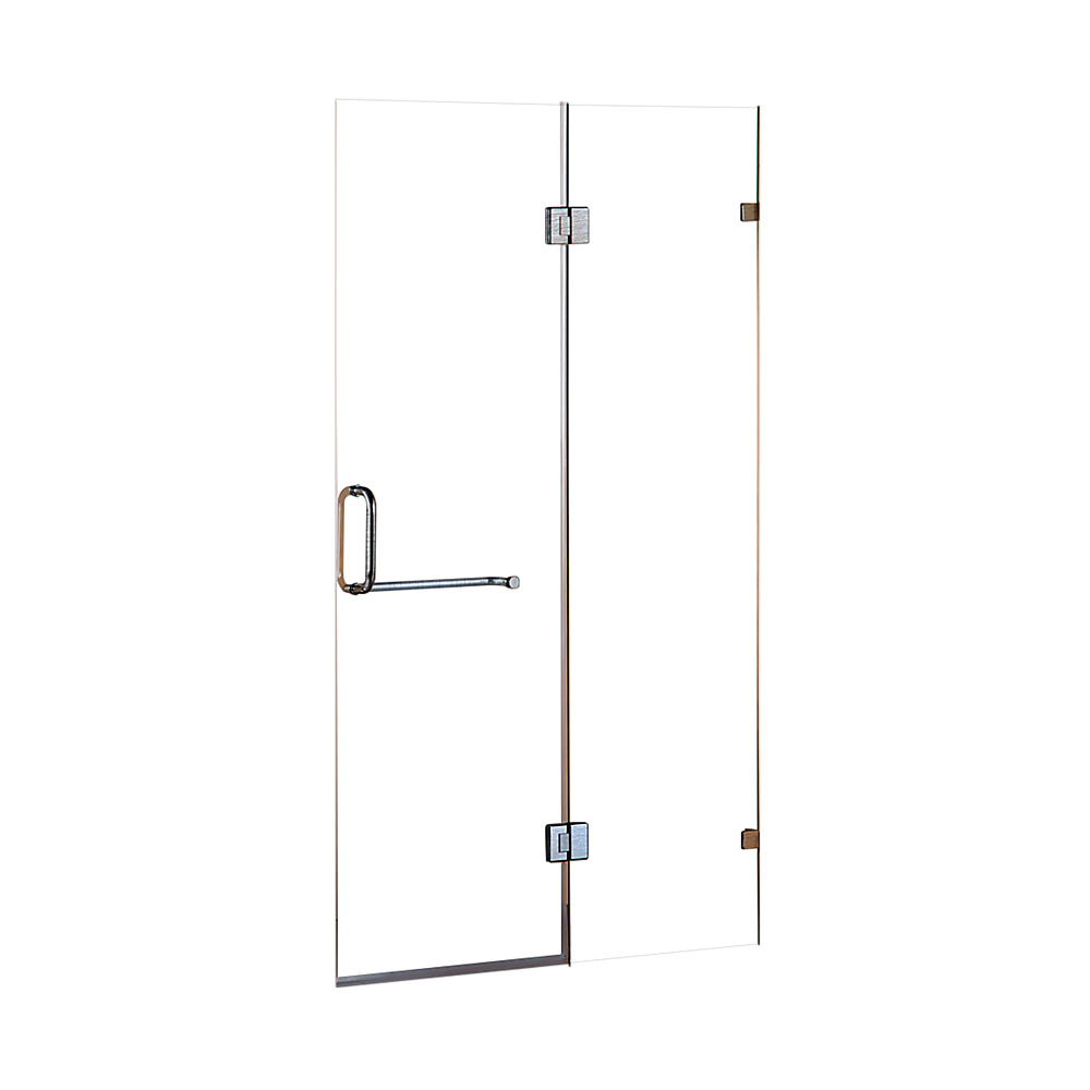 10mm Frameless Shower Screen 100x200cm Wall to Wall Bathroom Glass Panel - Modern Waterproof Enclosure for Walk-In Showers & Spa Bathrooms by Della Francesca