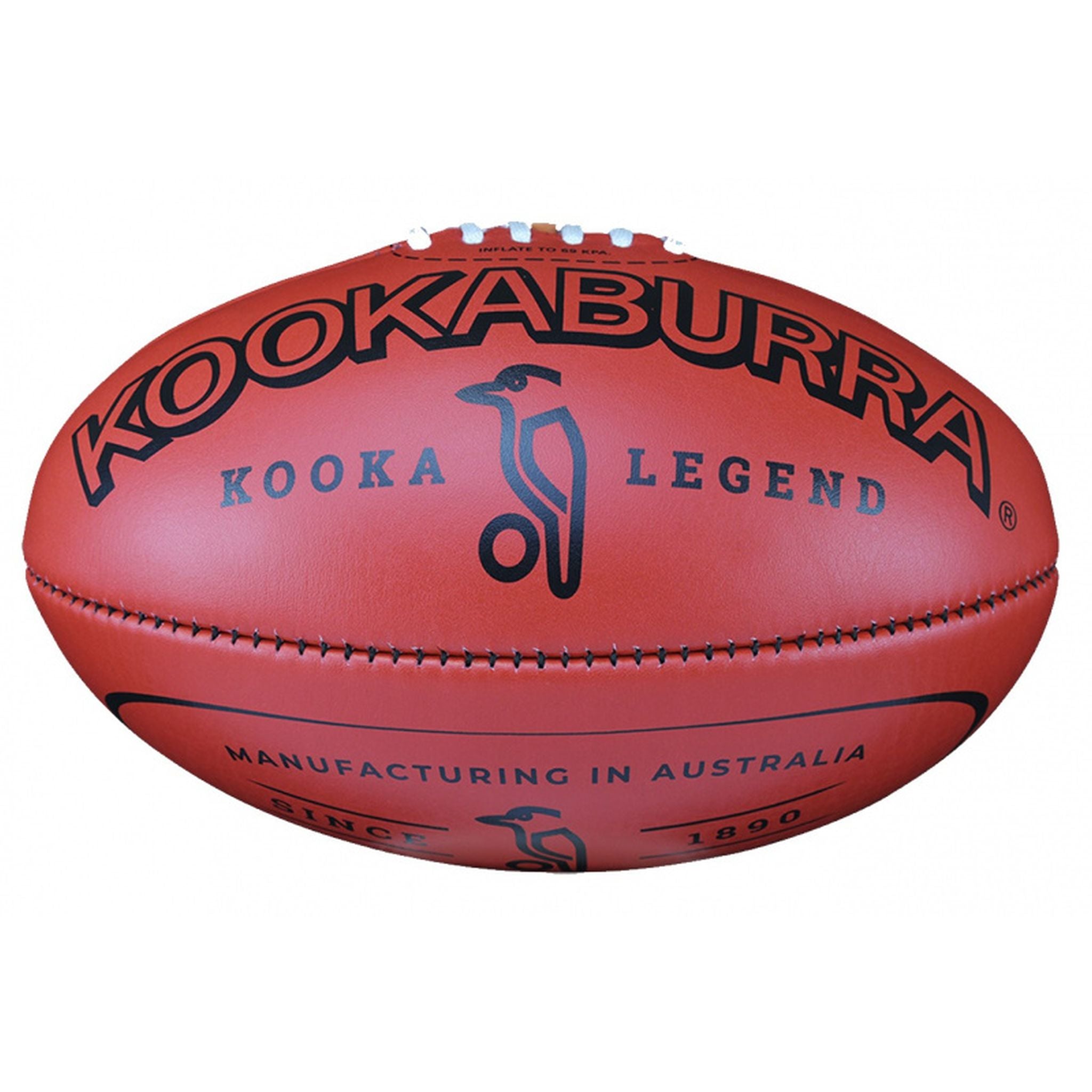Kookaburra Legend Leather Football - Premium Quality Rugby & Training Ball for Match & Practice - Perfect for Professional Players & Sports Enthusiasts