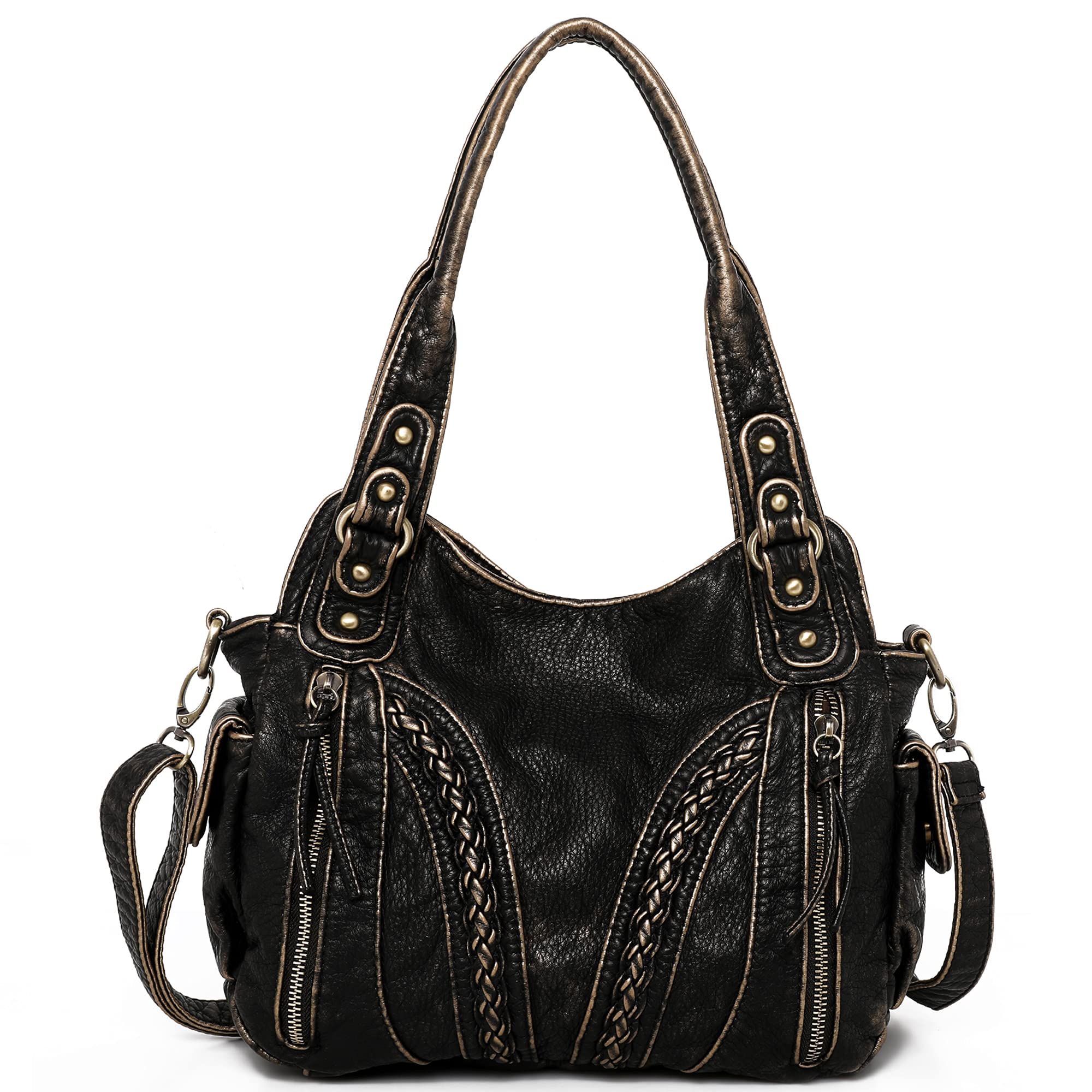 Montana West Leather Crossbody Bag for Women - Concealed Carry Purse for Daily Use
