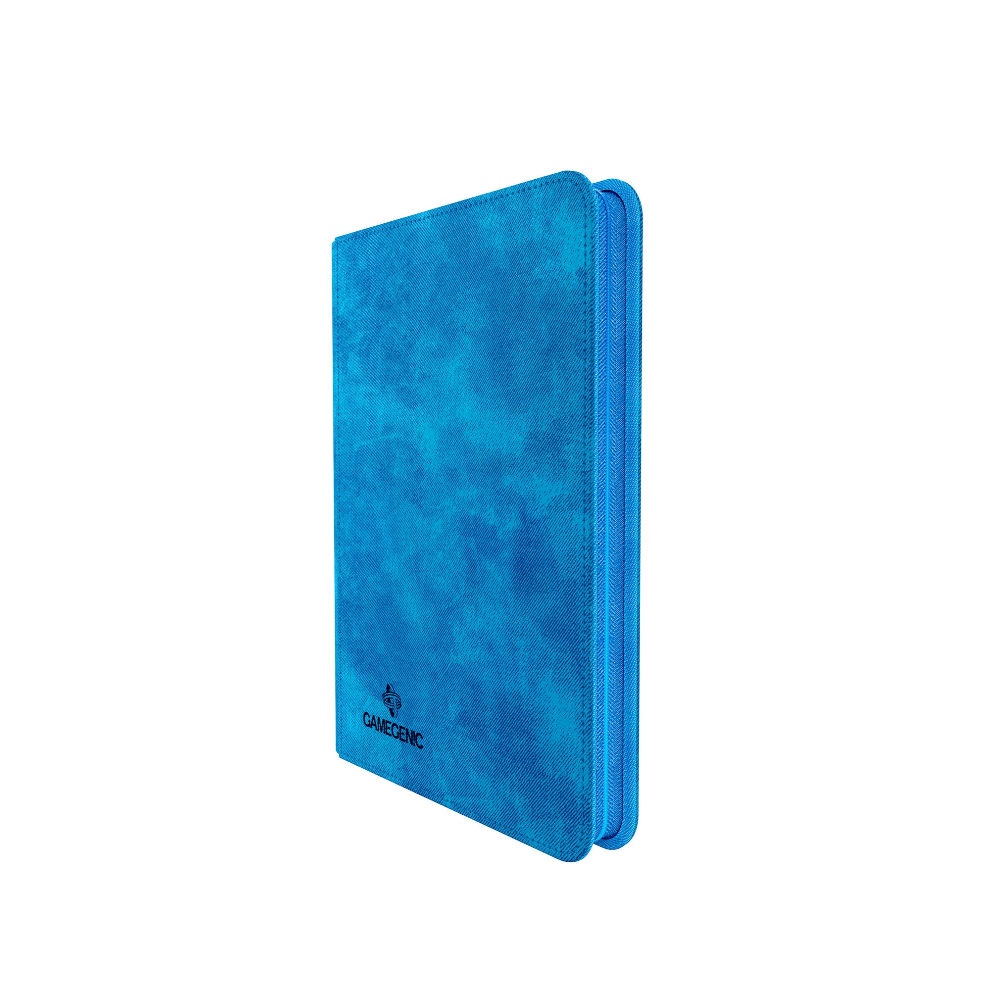 8-Pocket Zip Up Photo Album in Blue - Perfect for Scrapbooking, Travel Memories & Family Photos Storage