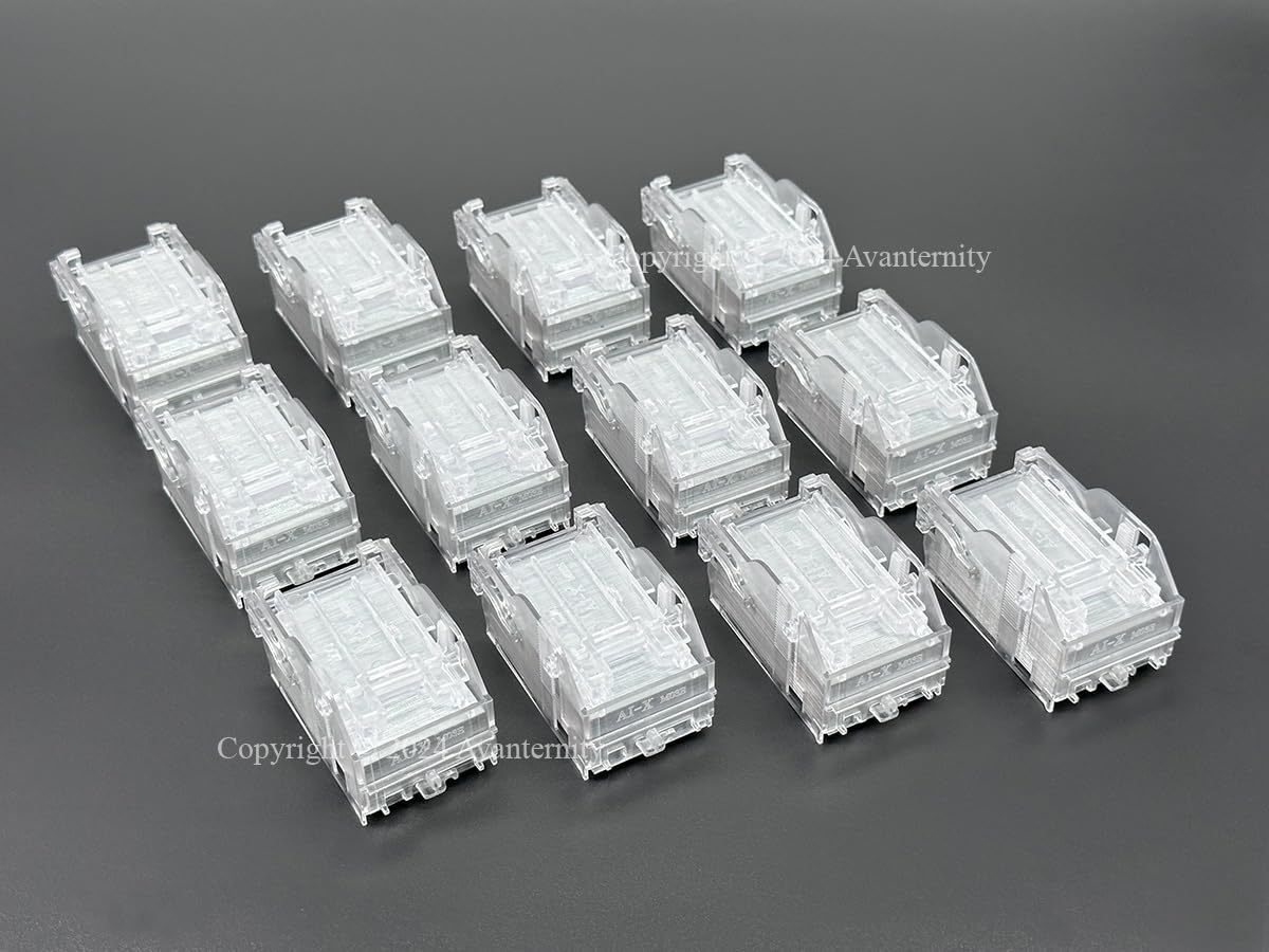 Avanternity's Compatible Staple Refills for Kyocera SH-12/SH12 Staple Gun - 4 Boxes Pack (1000 Staples) - Perfect for Office, School & Home Paper Stapling Needs