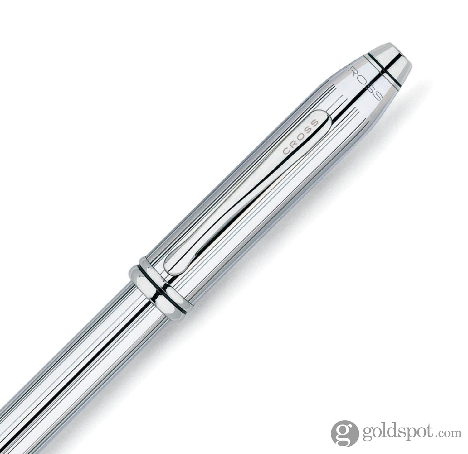 Cross Townsend Fountain Pen - Premium Lustrous Chrome Finish | Elegant Writing Instrument for Professionals, Gifts & Collectors | Perfect for Signatures, Calligraphy & Office Use