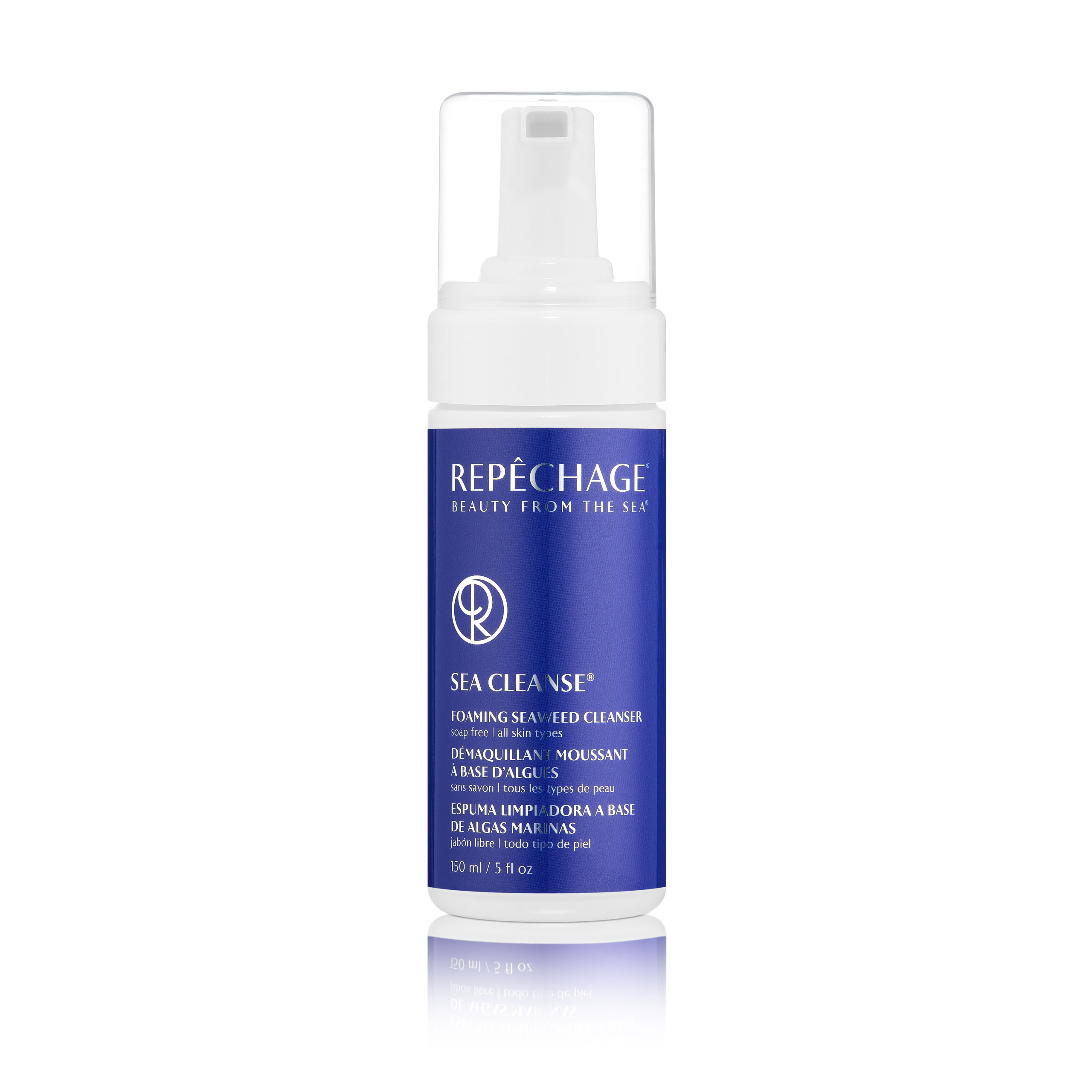 Sea Cleanse® Foaming Seaweed Facial Cleanser - Gentle Exfoliating & Hydrating Face Wash for Acne-Prone & Sensitive Skin | Perfect for Daily Skincare Routine & Post-Workout Refresh