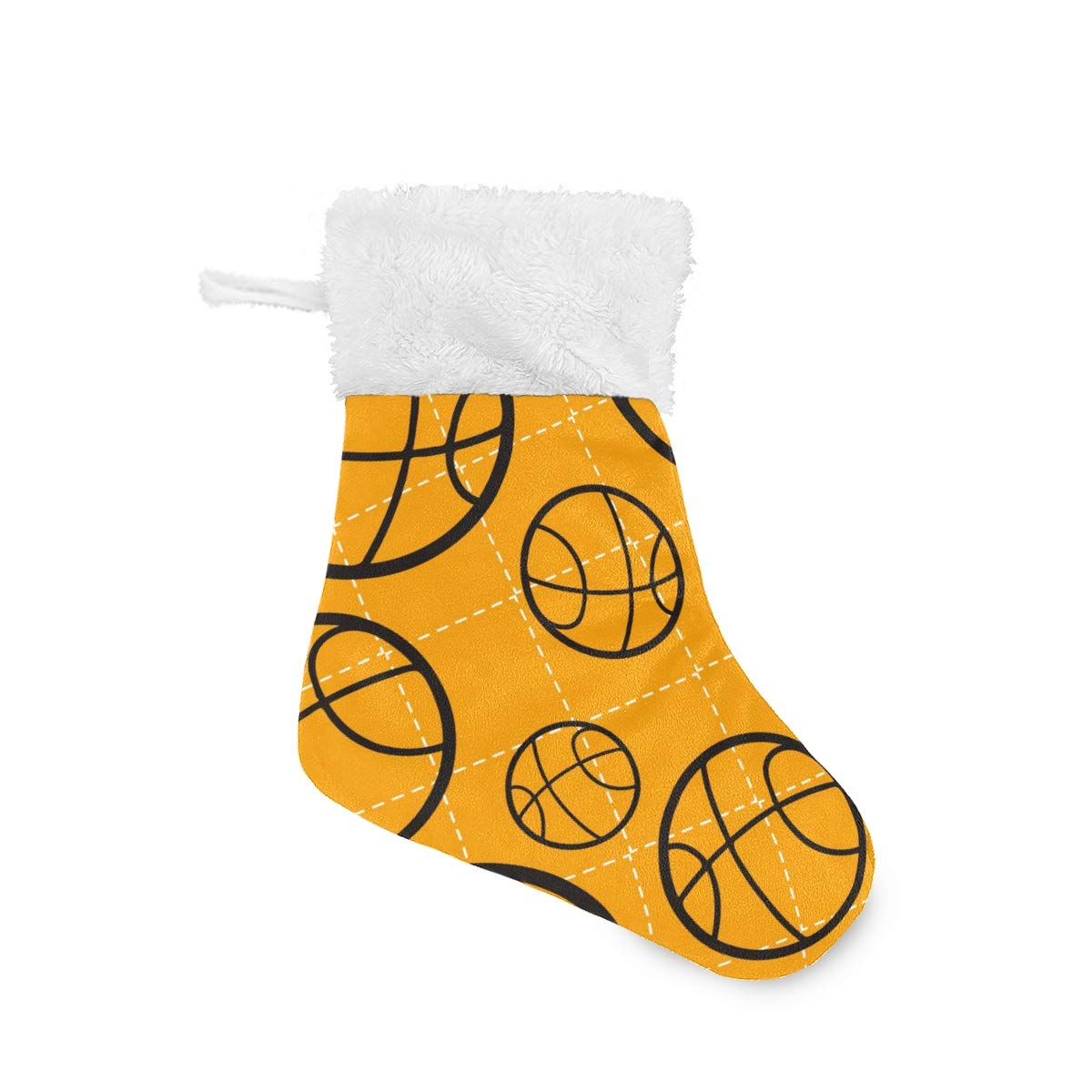 Serenasyoung Christmas Mini Stockings - 4 Pack/6 Pack Basketball Themed Stocking Stuffers (7.87x5.5 Inch) - Holiday Gift Card & Candy Holders for Family Decorations | Perfect for Fireplace Mantel, Tree Decor & Office Party Favors
