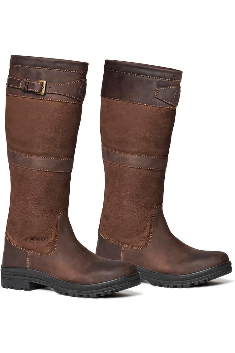 Mountain Horse 2022 Women's Cumberland Long Riding Boots - Brown Leather Equestrian Boots for Horseback Riding & Outdoor Activities
