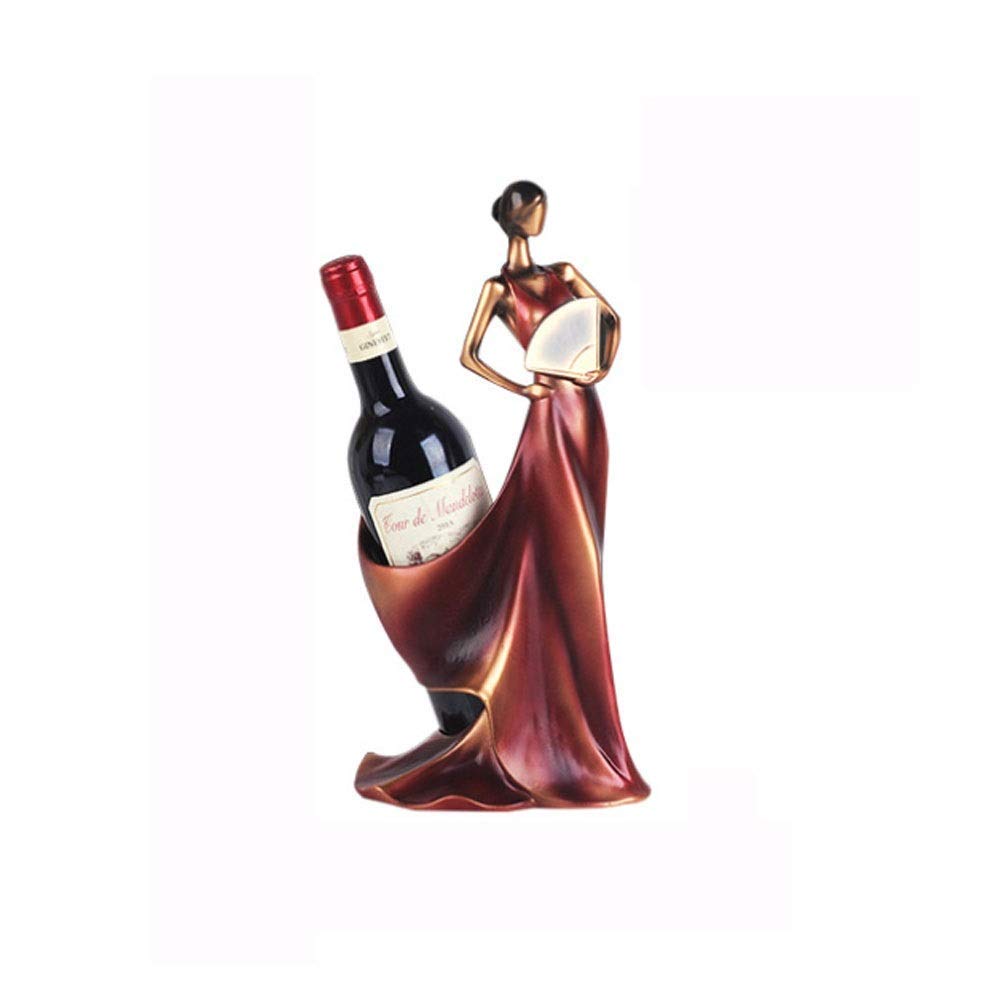 NNAA Freestanding Wine Rack - Elegant Tabletop Wine Bottle Holder Display Stand, Decorative Resin Craft for Bar, Kitchen Countertop & Home Decor | Perfect for Wine Storage, Gift Giving & Party Serving