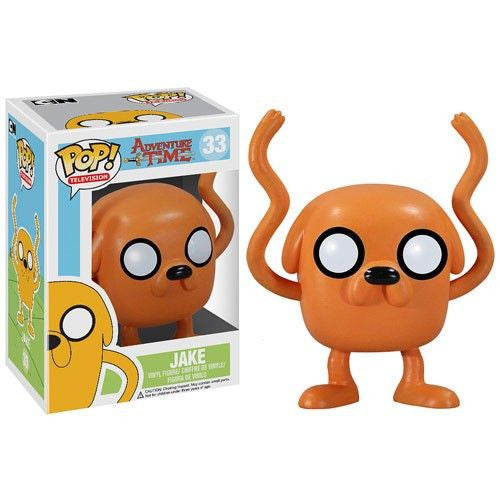 Adventure Time Jake Pop! Vinyl Figure #33 - Funko Collectible Toy for Fans, Display & Gift for Home Office Decor