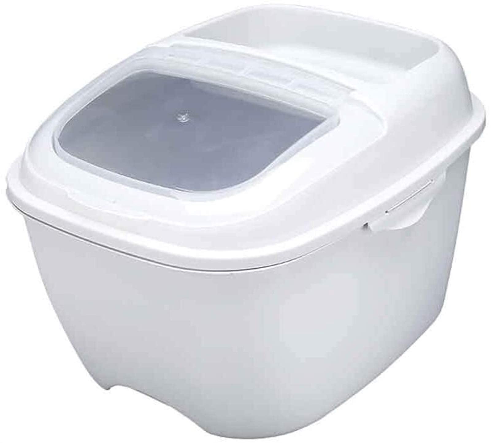 10KG Airtight Rice Storage Container with Flip Cover - Multi-Function Grain Dispenser for Kitchen, Household Food Storage | Perfect for Rice, Cereals, Flour & Dry Goods (Gray)