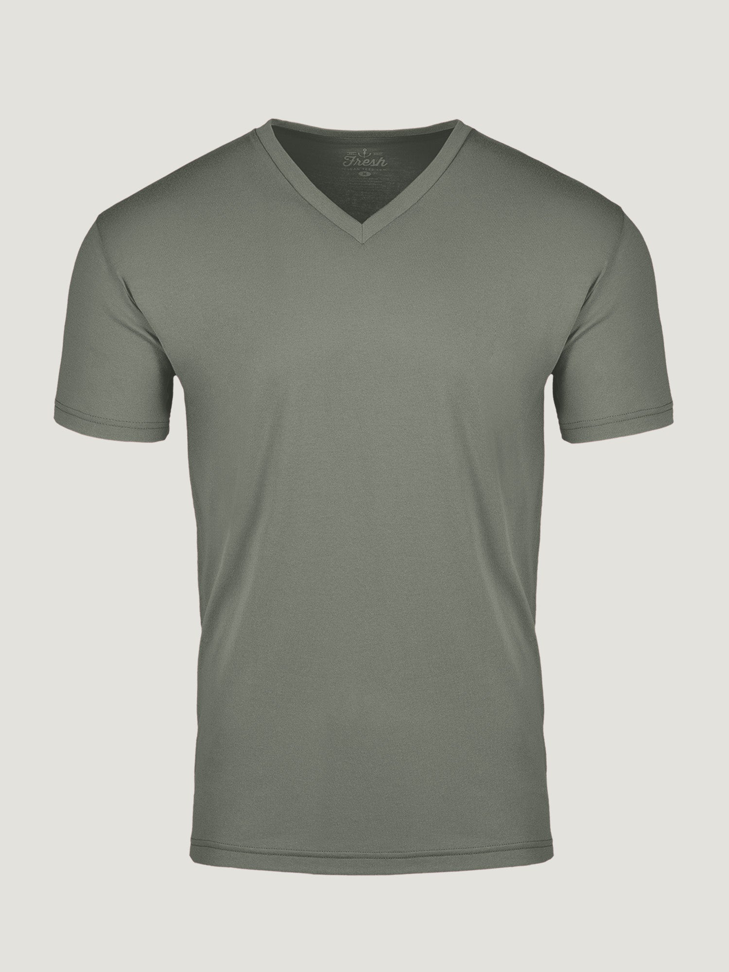 Stylish Mercury Green V-Neck T-Shirt for Women - Soft Cotton Casual Top for Everyday Wear, Work & Outfits