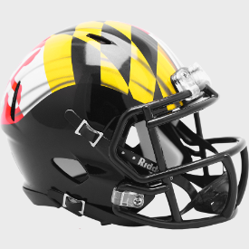 Maryland Terrapins Pride Riddell Speed Mini Football Helmet - Collectible NCAA Memorabilia for Fans, Office & Game Room Decor