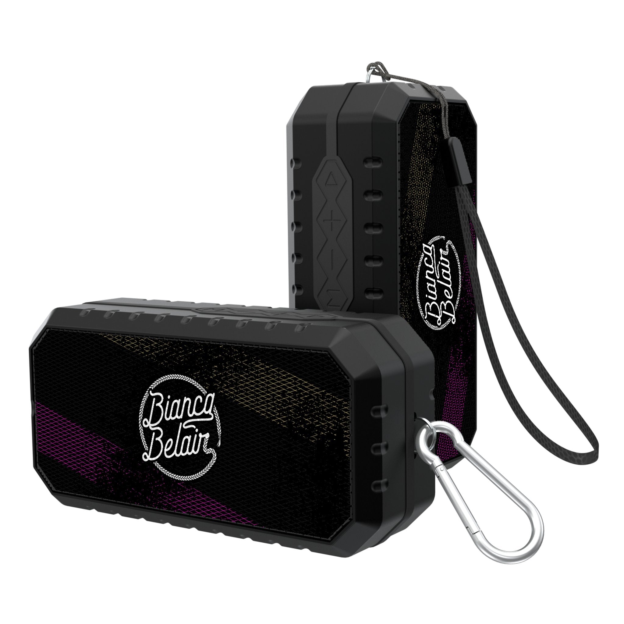 Bianca Belair Steel Bluetooth Speaker - Portable Wireless Speaker with HD Sound, 12H Playtime, IPX5 Waterproof - Perfect for Outdoor, Travel, Beach & Home Use