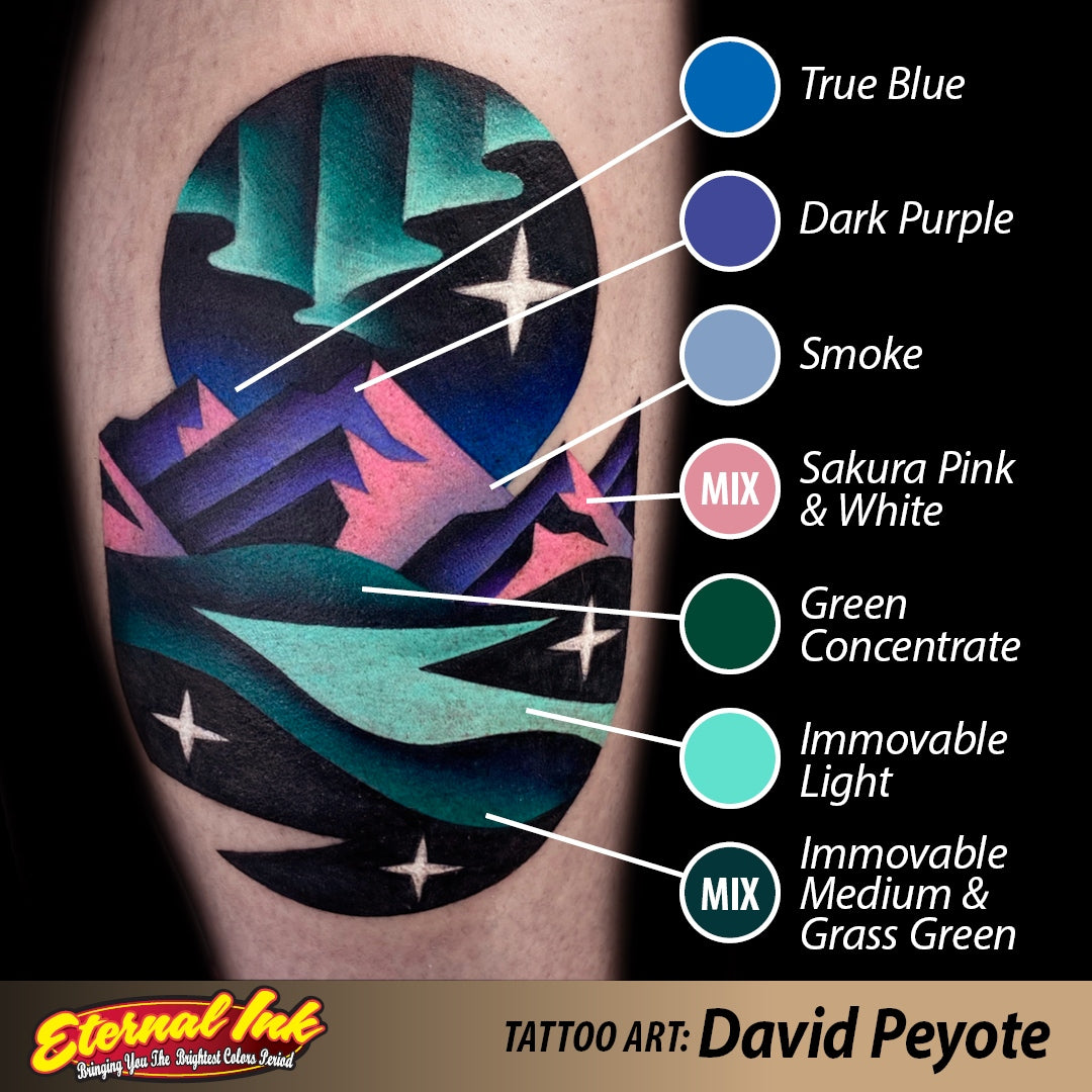 Eternal Ink Dark Purple - Premium Long-Lasting Tattoo Ink for Professional Artists | Ideal for Tattooing, Body Art & Permanent Makeup