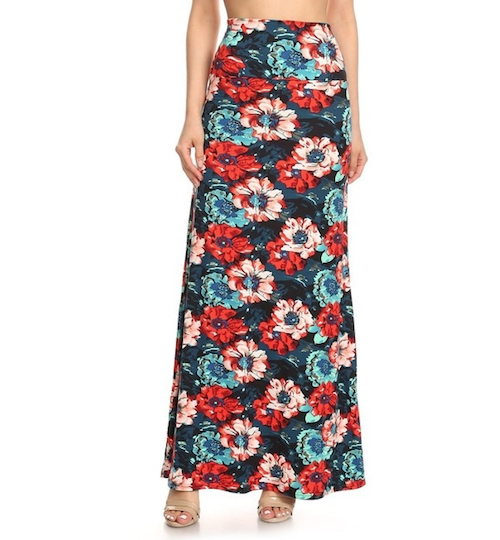Selena MAXI SKIRT for Women - Flowy Long Skirt with High Waist & Side Slit - Perfect for Summer, Beach, Parties & Casual Wear