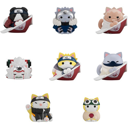 Naruto Nyaruto Master & Disciple Cat 2-Inch Mini Figure - Megahouse Anime Collectible for Display, Gift & Cosplay Scenes