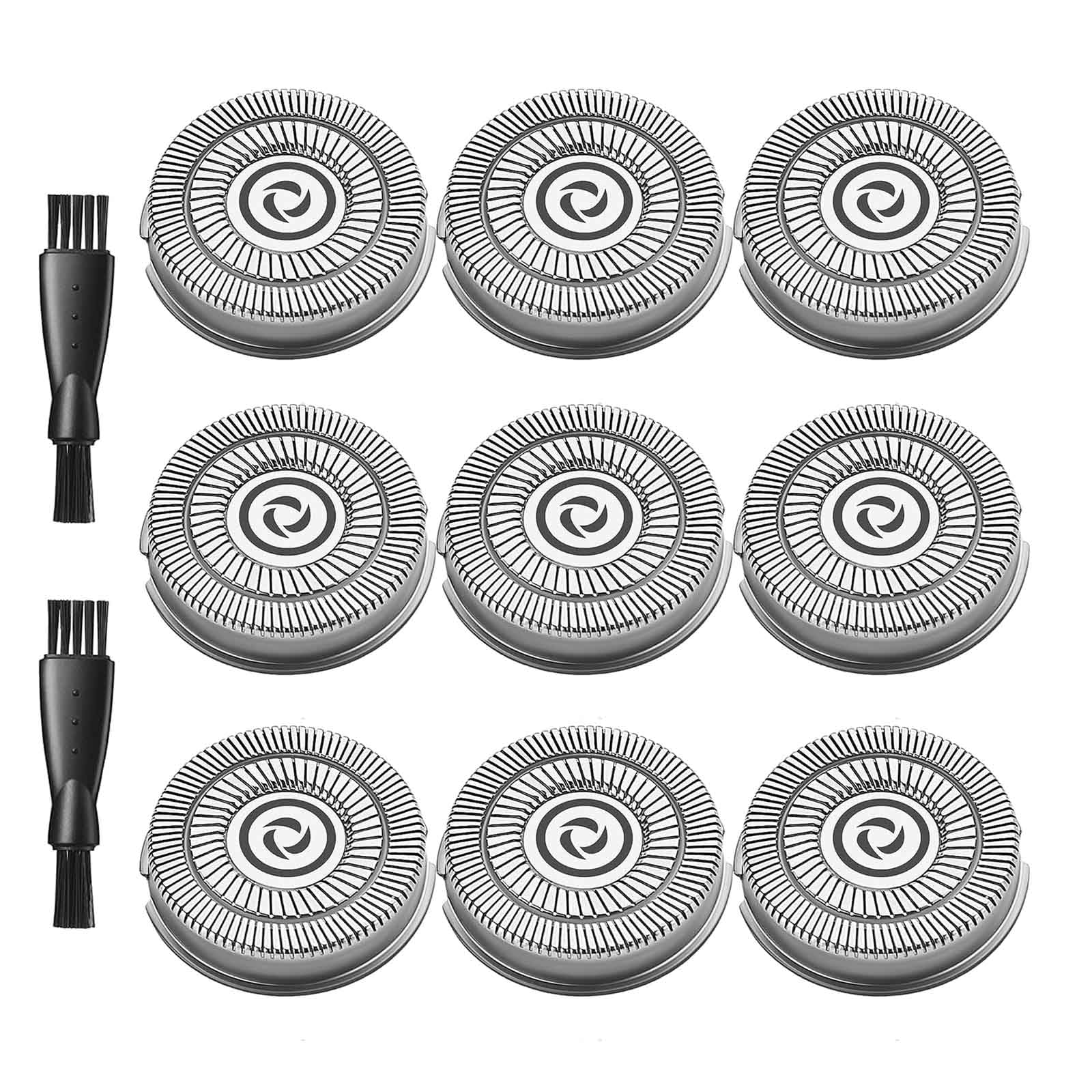Noahstrong RS1003 Replacement Blades - 9 Pack Electric Razor Replacement Blades Compatible with Noahstrong Shaver RS1003 for Men, Includes 2 Cleaning Brushes - Perfect for Home, Travel & Daily Shaving Needs