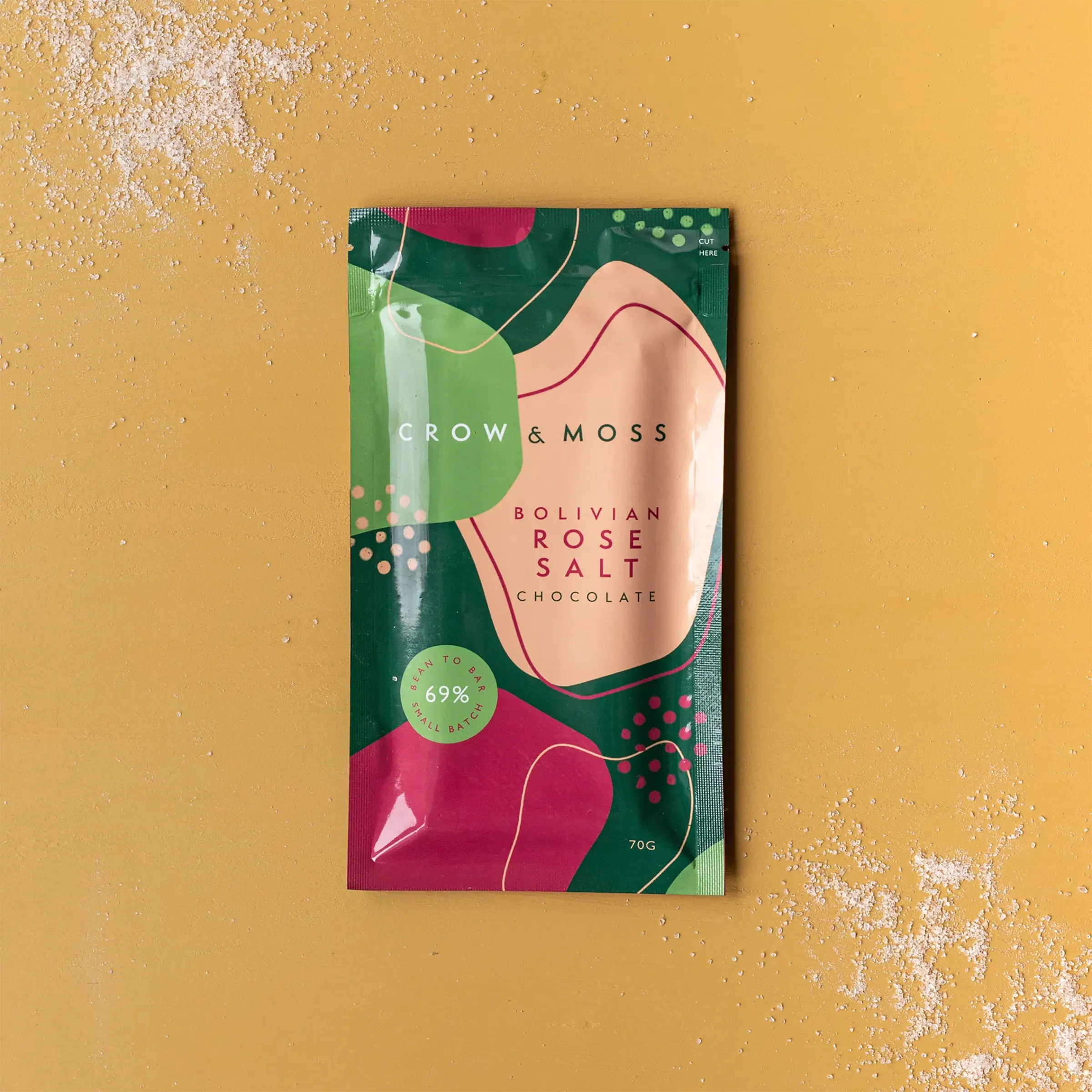 Premium Bolivian Rose Salt by Crow & Moss - 67% Pure, Natural & Unrefined - Ideal for Gourmet Cooking, Seasoning & Healthy Recipes