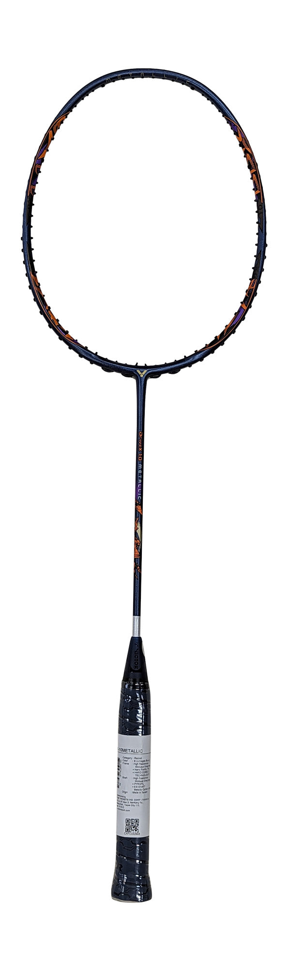 Victor DriveX 10X High-Performance Metallic Badminton Racket - Professional Tournament Grade Shuttlecock Racket for Indoor/Outdoor Sports & Training