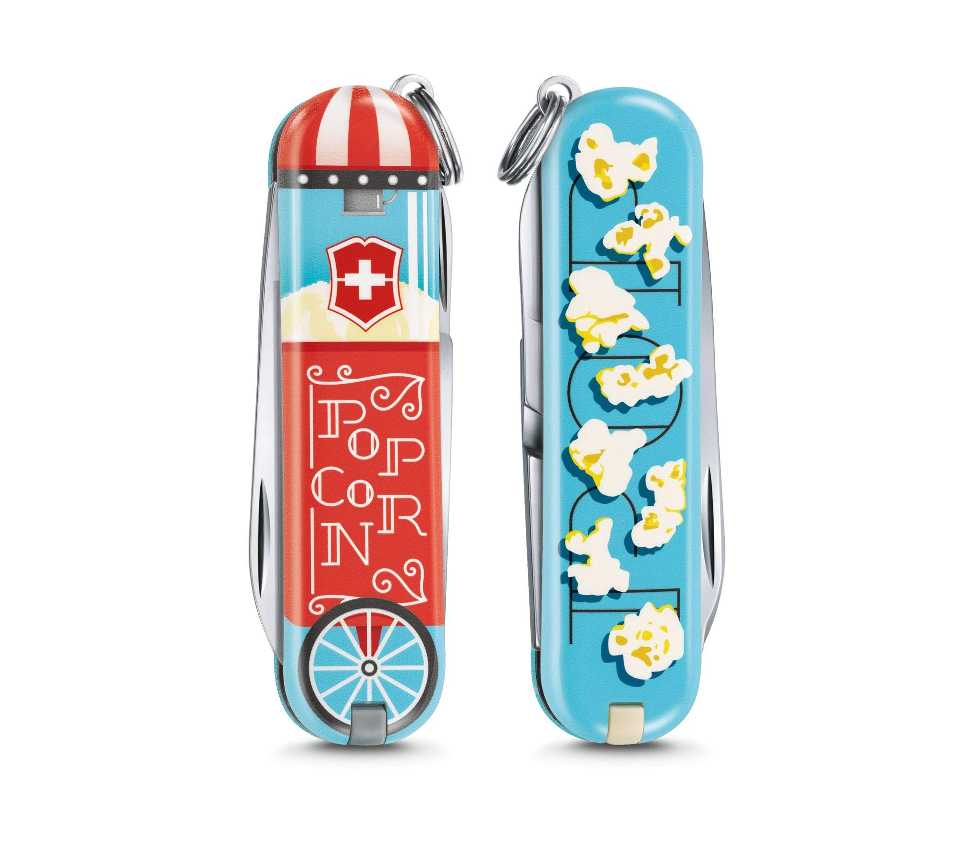 Victorinox Classic Let It Pop Knife 0.6223.L1910 - Compact Swiss Army Pocket Knife for Everyday Carry, Camping & Outdoor Adventures