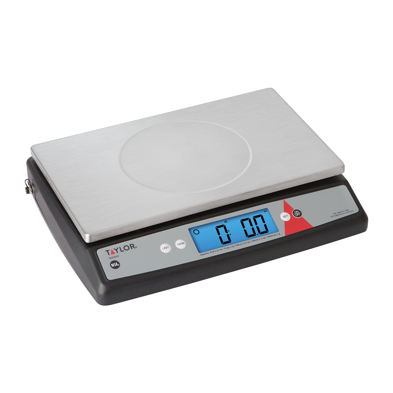 Commercial Digital Portion Control Scale with Oversized Platform - 33lb Capacity for Restaurants, Bakeries & Food Prep | Accurate Weighing for Ingredients, Portions & Packaging