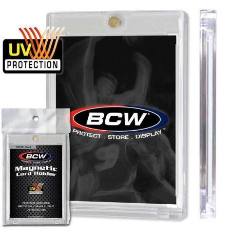 BCW 100pt UV Magnetic Card Holder - Premium Trading Card Protector for Collectors - Perfect for Sports Cards, Gaming Cards & Collectible Storage