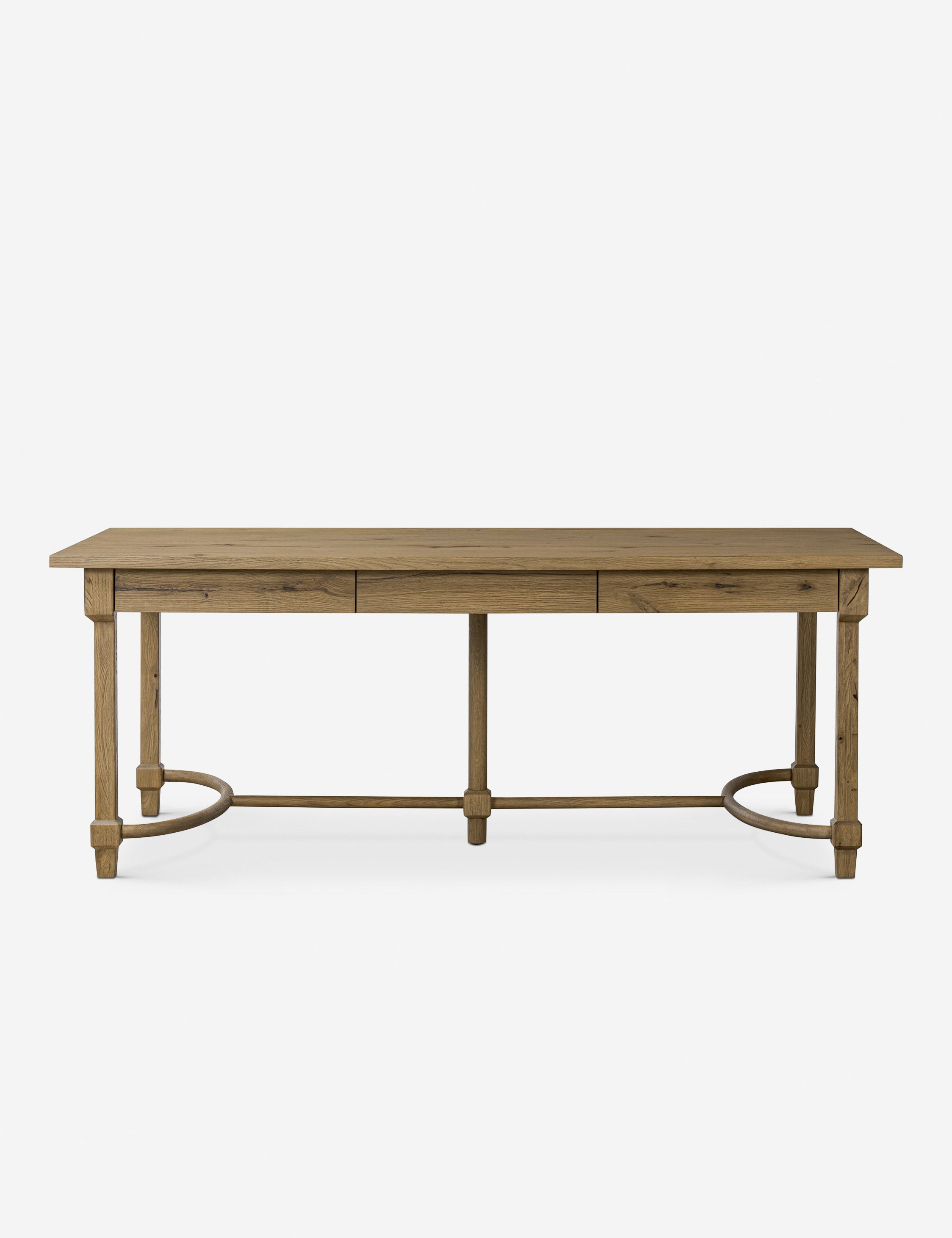 Amber Lewis x Four Hands Edison Desk - Modern Writing Desk for Home Office, Study & Workspace - Stylish & Functional Wooden Desk for Professionals & Students