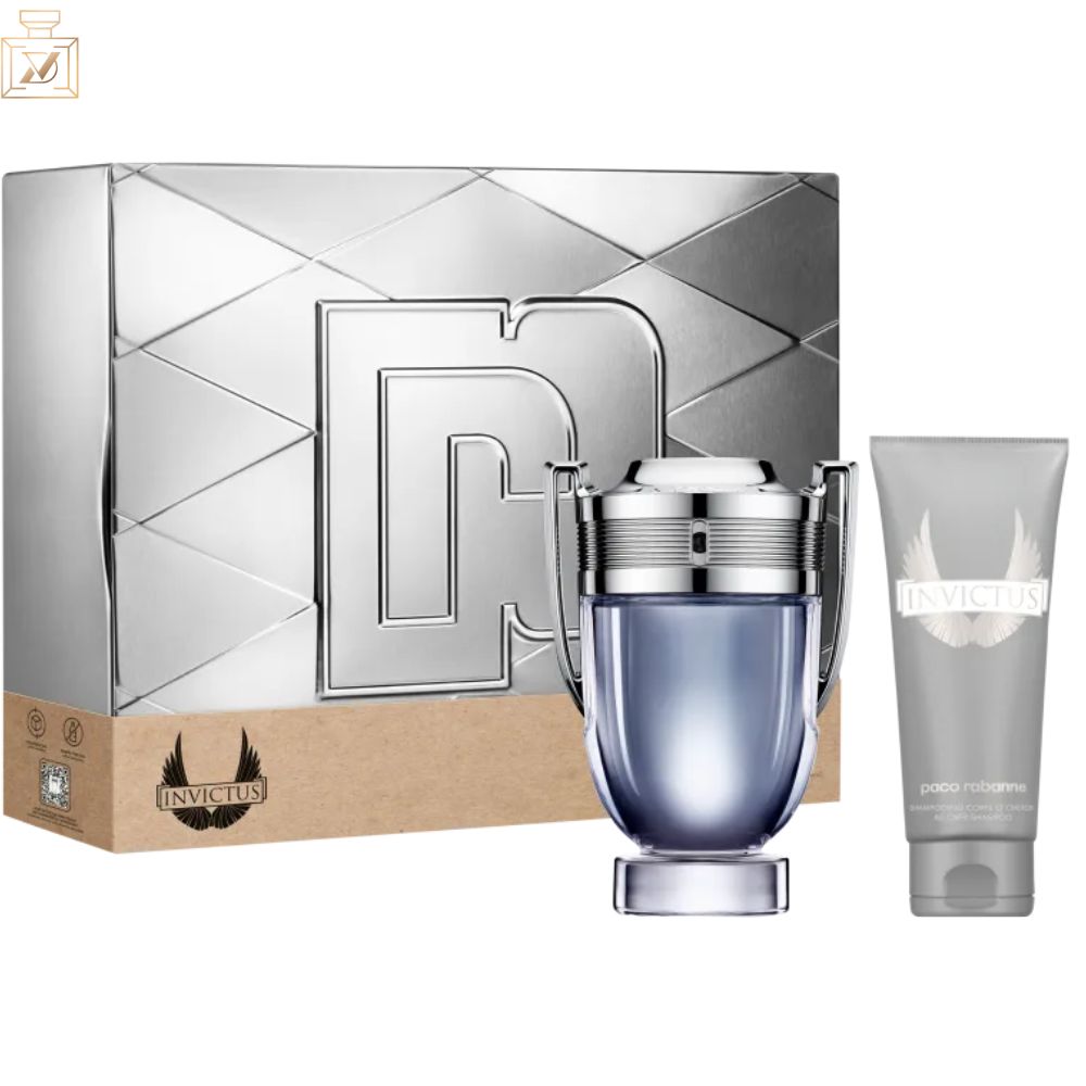 Invictus 2 Piece Eau de Toilette Spray for Men - 100ml Luxury Cologne Set - Fresh & Masculine Scent for Day & Night Wear, Gym, Office & Special Occasions