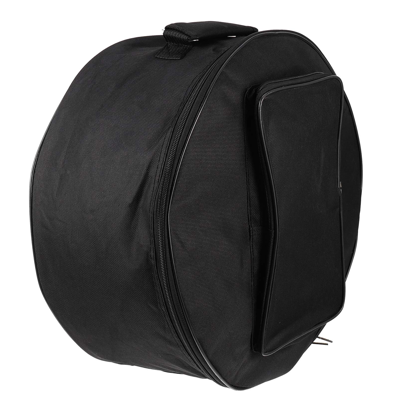 13-14 Inch Black Travel Backpack for Drum Practice Pad & Cymbal - Portable Drum Set Bag with Durable Cloth Material - Perfect for Musicians, Drummers & Band Practice On-The-Go
