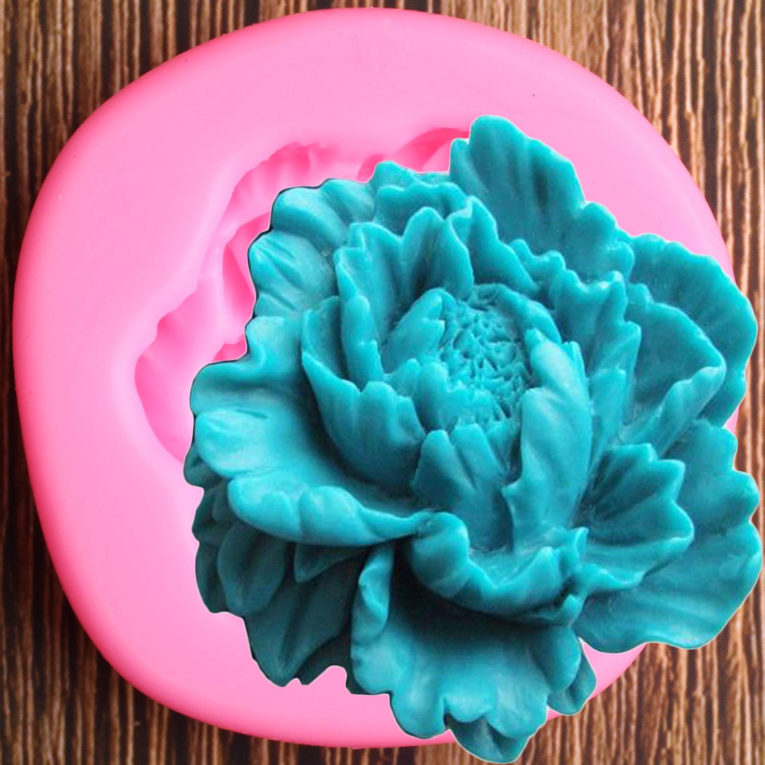 Premium Silicone Chocolate Molds - Peony Flower Design for DIY Wedding Cake Decorating, Fondant, Candy Making, Polymer Clay & Soap Crafting | Perfect for Home Baking, Party Treats & Gift Packaging