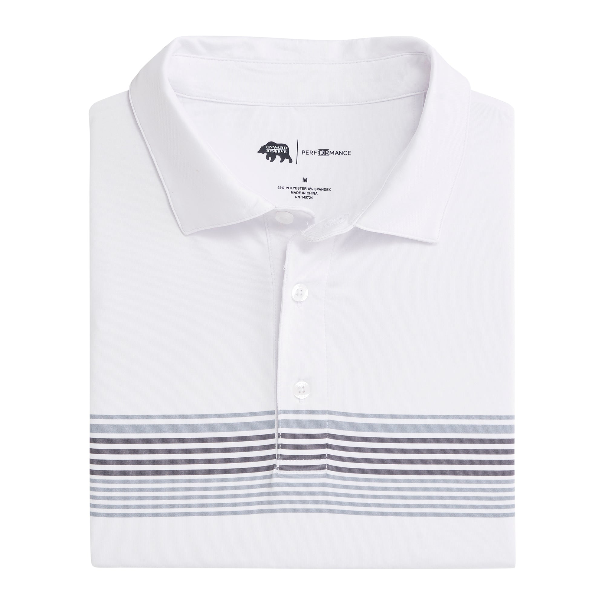 Prestwick Printed Performance Polo Shirt for Men - Moisture-Wicking, Breathable & Stylish - Perfect for Golf, Business Casual & Outdoor Activities
