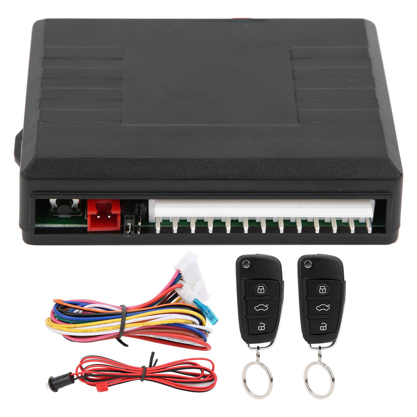 Universal Keyless Central Lock System with LED Indicator - Durable Car Door Remote Control for Enhanced Vehicle Security, Ideal for Car Entry Systems in Parking Lots and Garages
