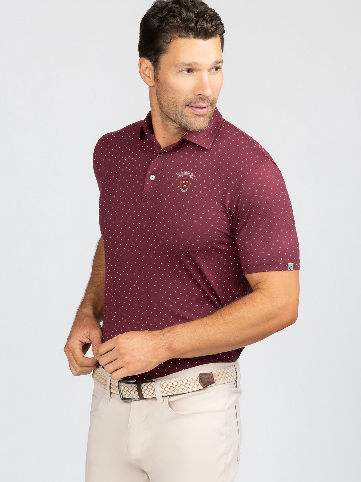 Cloud Polo Shirt for Men - Ace Dot Pattern, Comfortable & Stylish Casual Wear - Perfect for Office, Business Meetings & Outdoor Activities