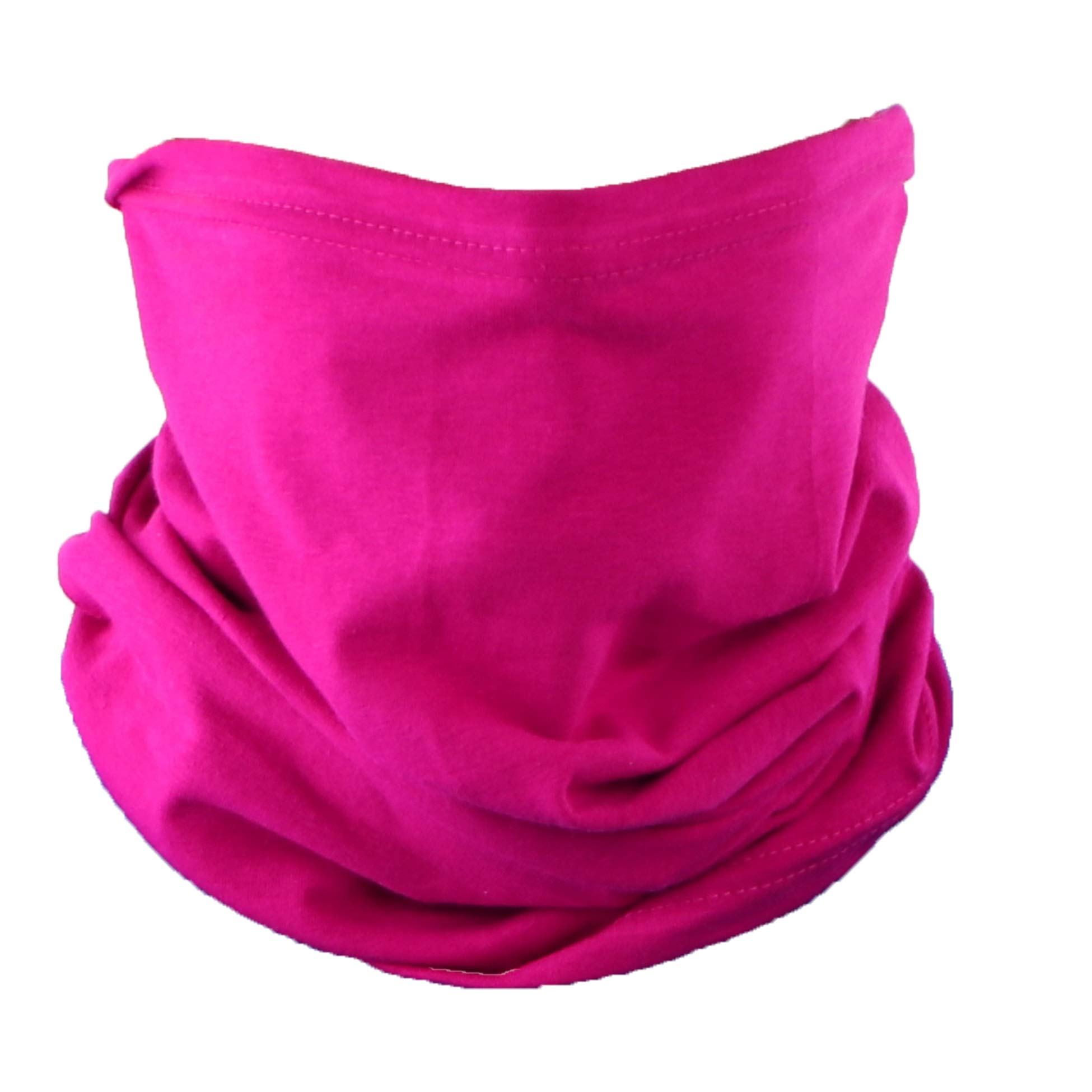 Breathable Cotton Face Mask Bandana Tube Scarf - Made in USA - Solid Color - Perfect for Outdoor Activities, Hiking, Cycling & Travel
